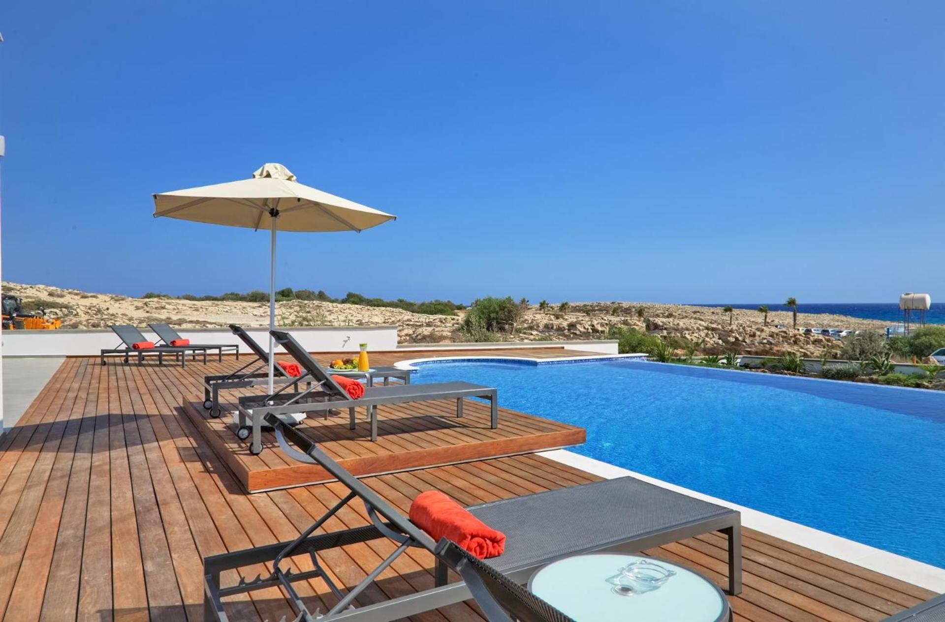 Beachfront Luxury Villa Idania Ayia Napa Exterior photo